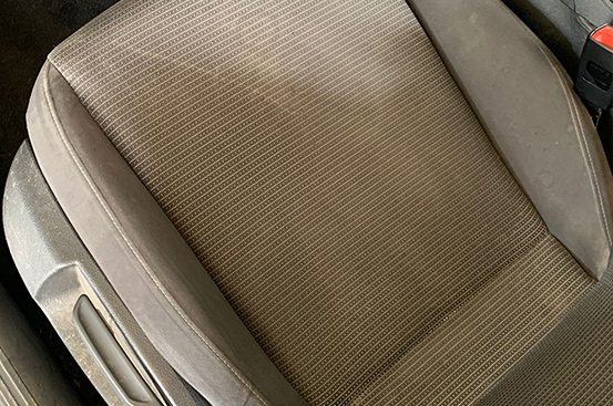 Seat before cleaning